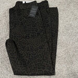 NWT STS Blue Ellie Ankle Skinny 10" High Rise  Leopard Print Denim